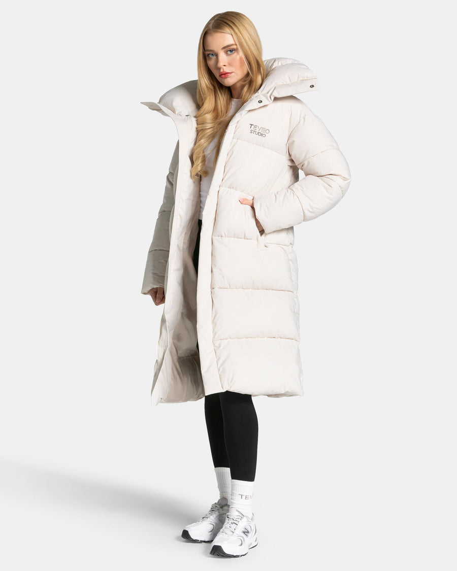 Doudoune longue Studio « Cream »