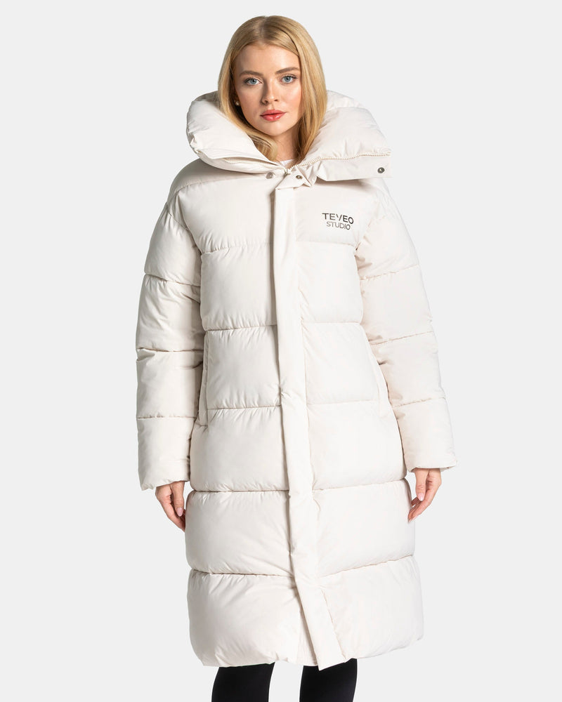 Doudoune longue Studio « Cream »