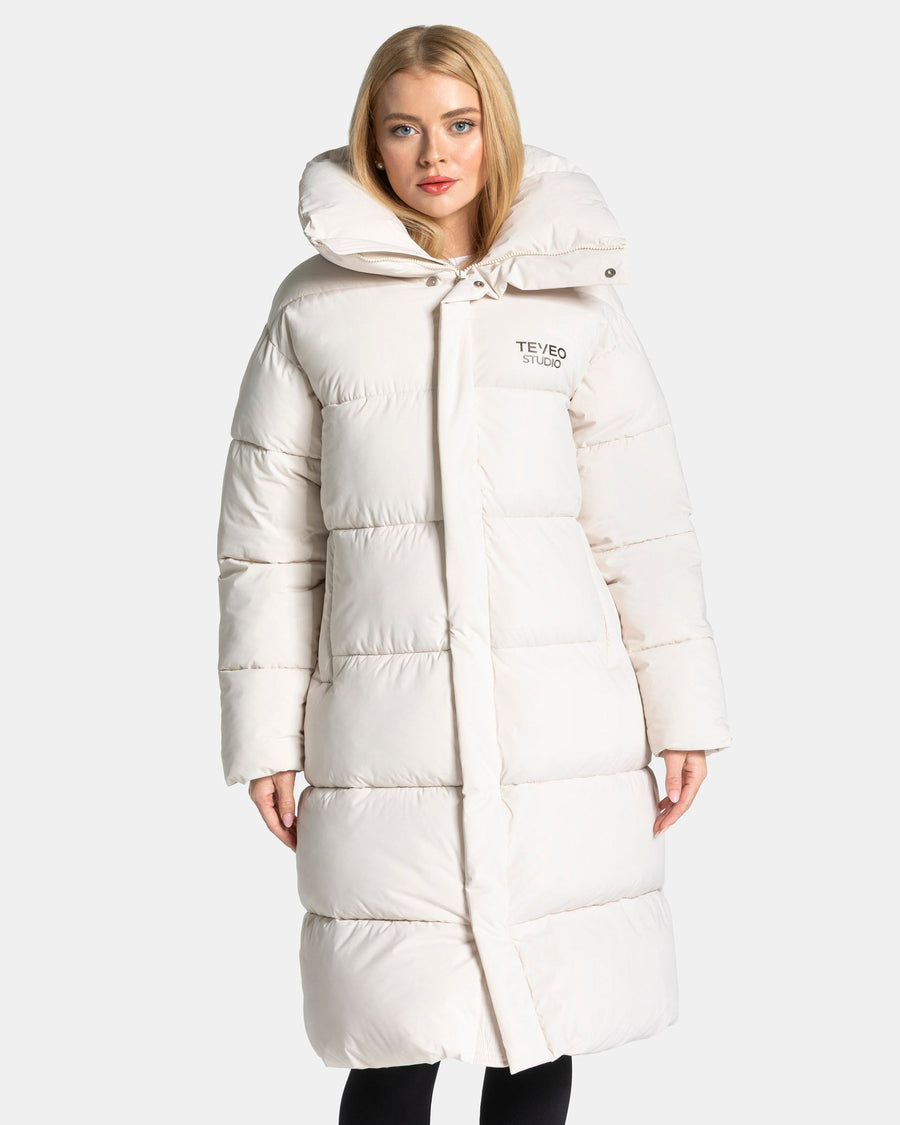 Doudoune longue Studio « Cream »