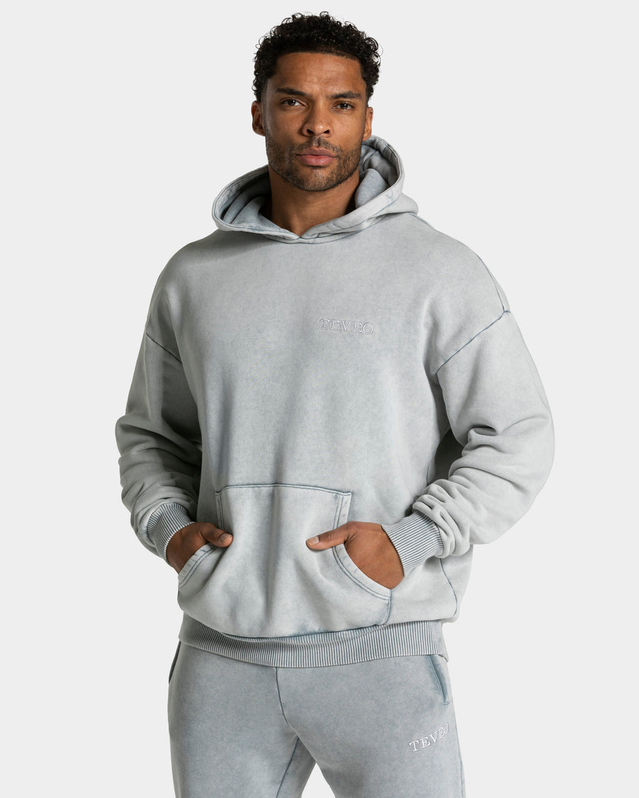 Sweat à capuche Acid « gris clair »