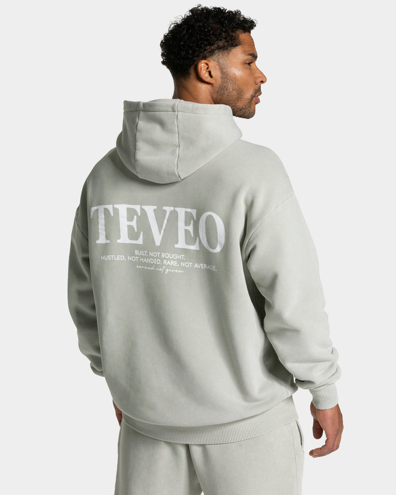Sweat à capuche Acid « vert sauge »