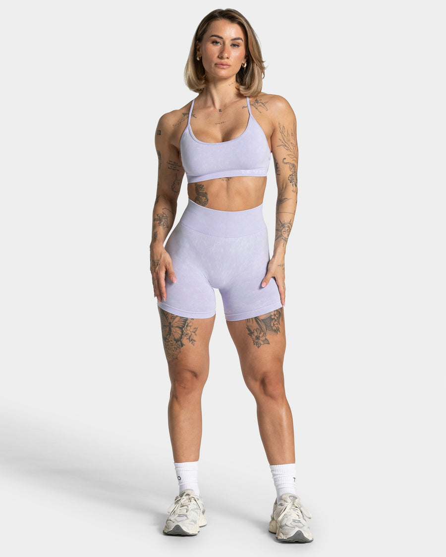 Short Acid Covert scrunch « lilas »