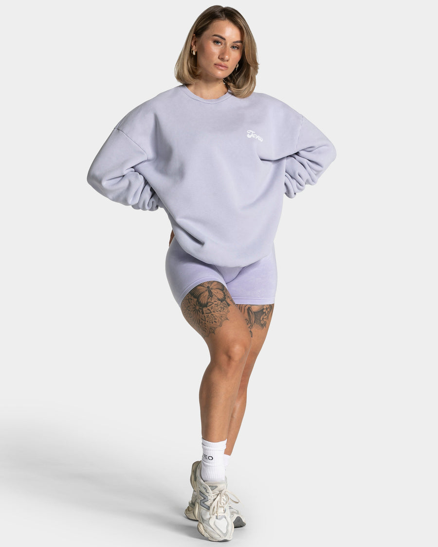 Sweat-shirt Acid oversize « lilas »