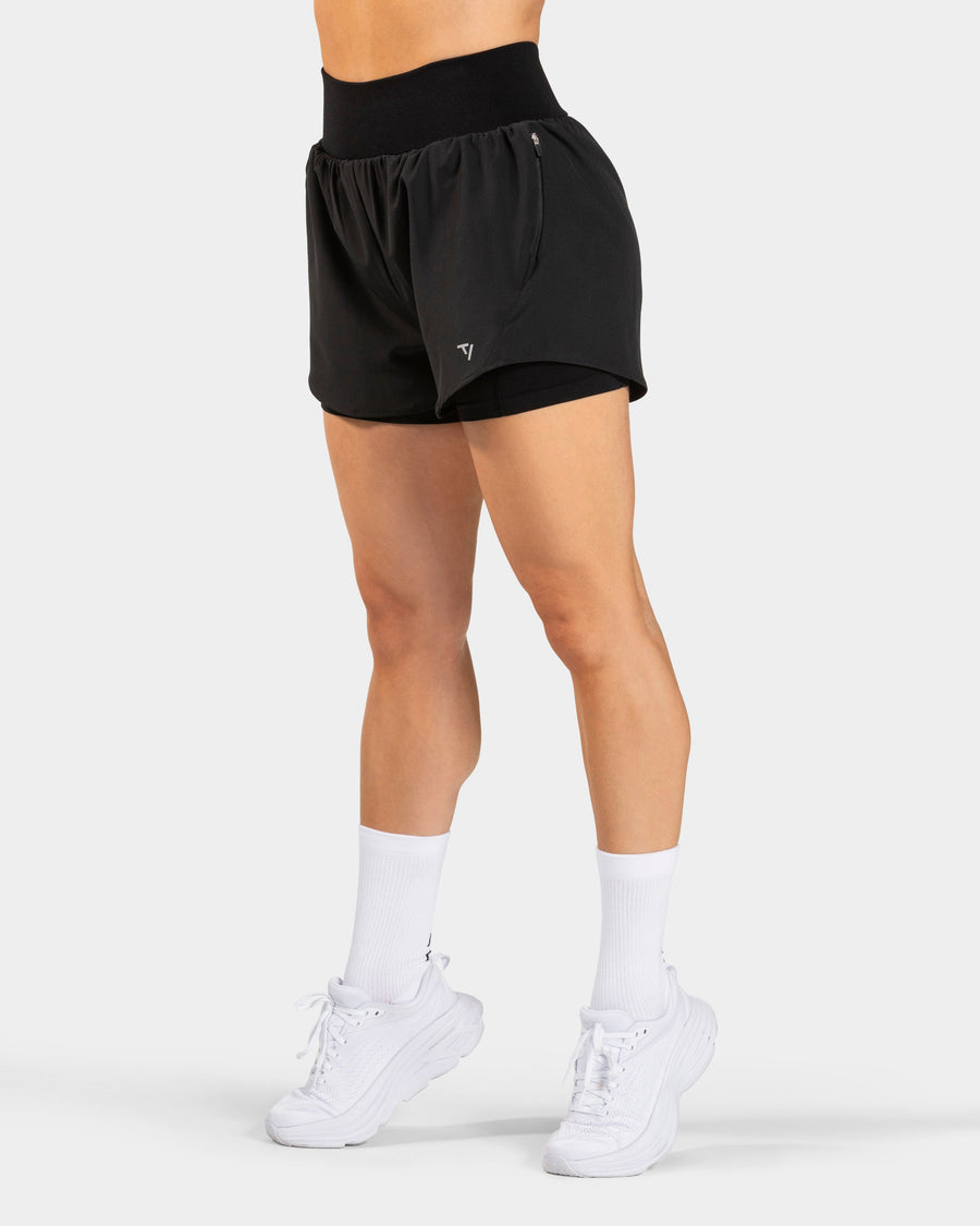 Short 2-en-1 END Running « noir »