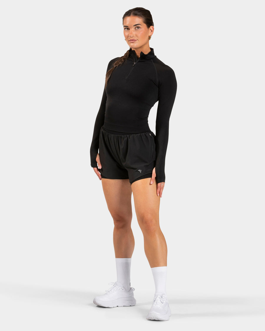 Half zip END Running « noir »
