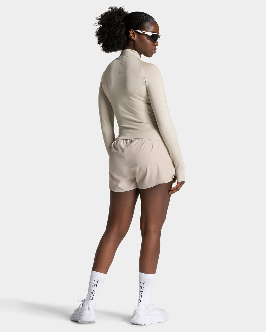 Half zip END Running « Latte »