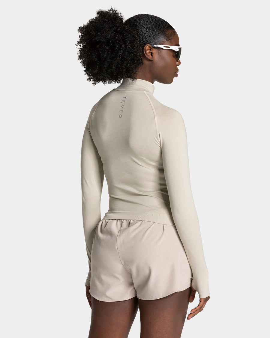 Half zip END Running « Latte »