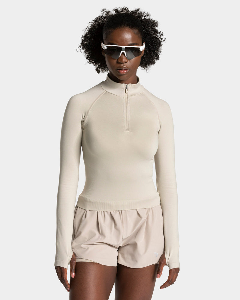 Half zip END Running « Latte »