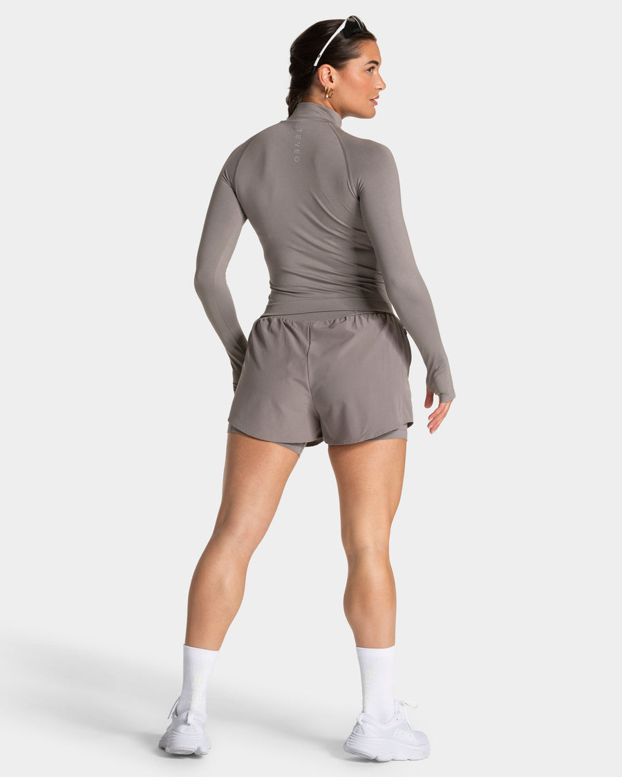 Half zip END Running « smoke »