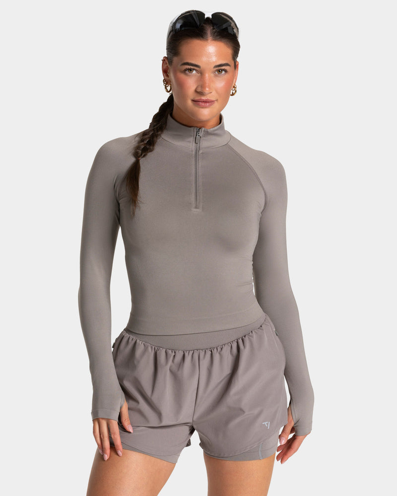 Half zip END Running « smoke »