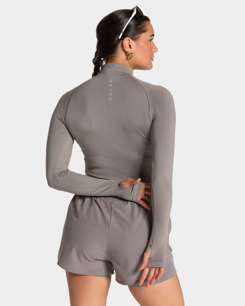 Half zip END Running « smoke »