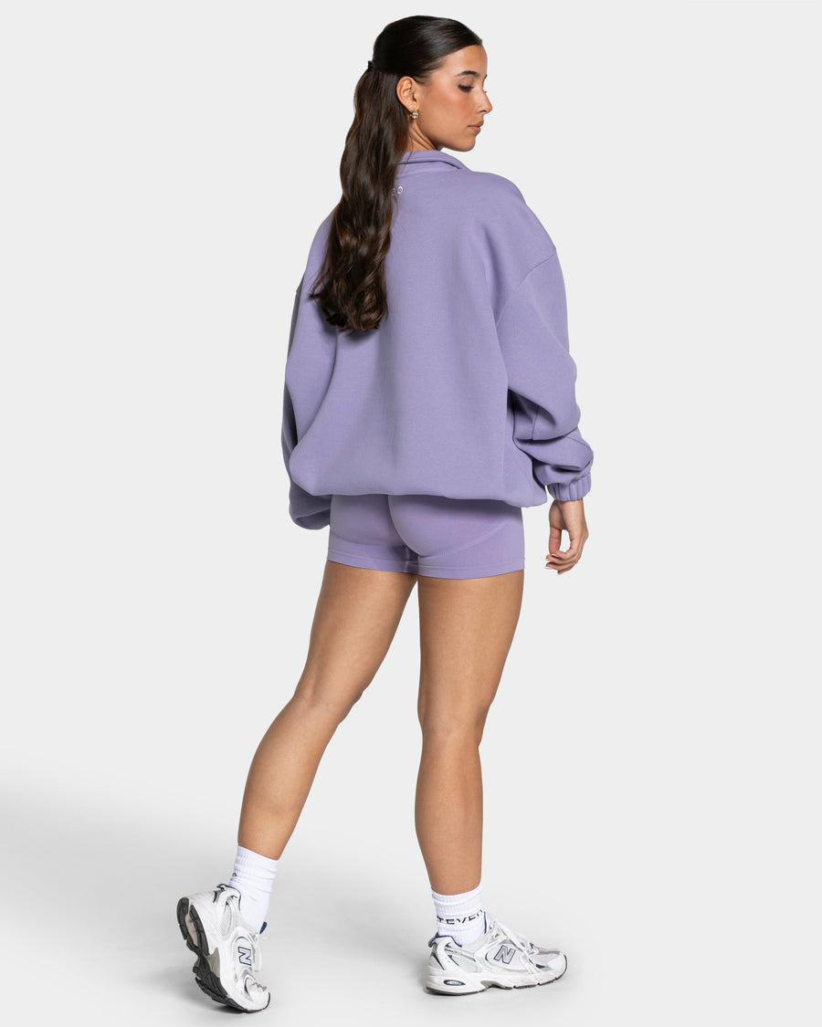 Sweat-shirt demi-zippé Femme « lavande »