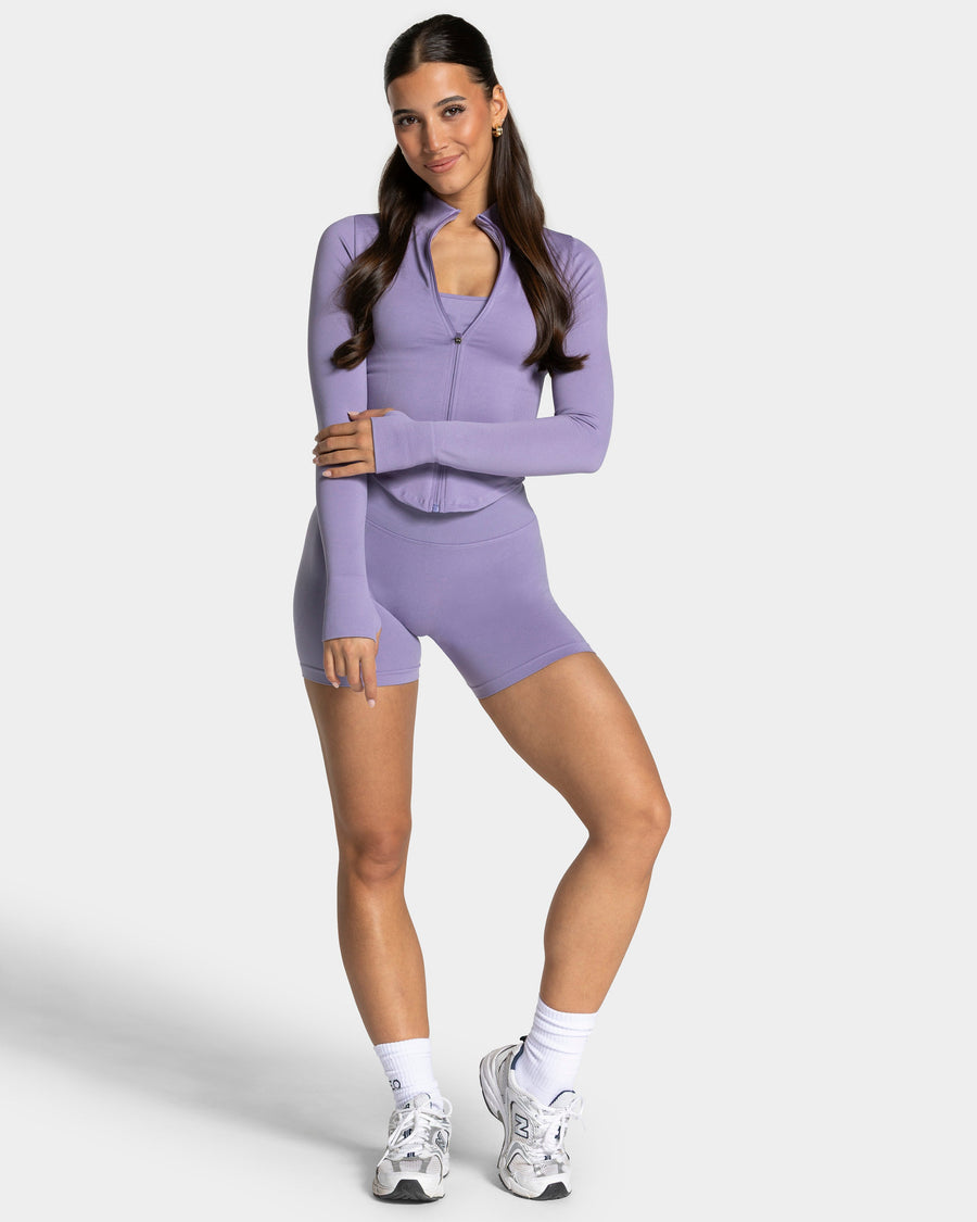 Veste de sport zippée Shaping Femme « lavande »