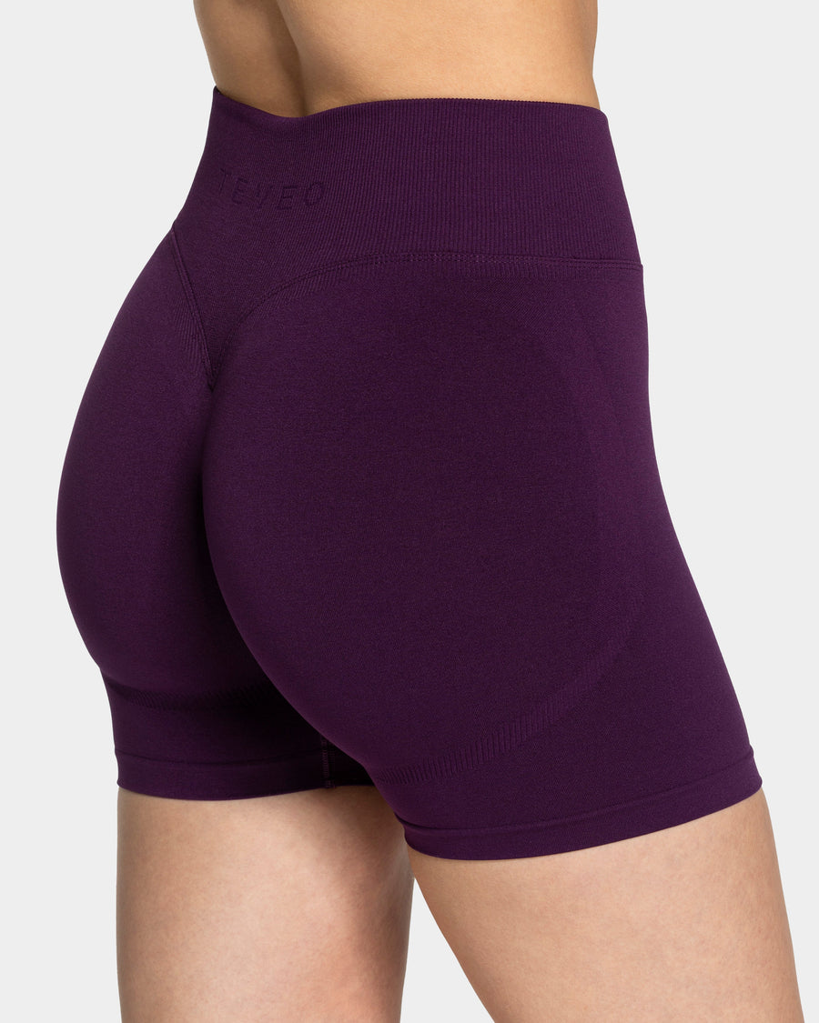 Short Sculpt scrunch Femme « aubergine »