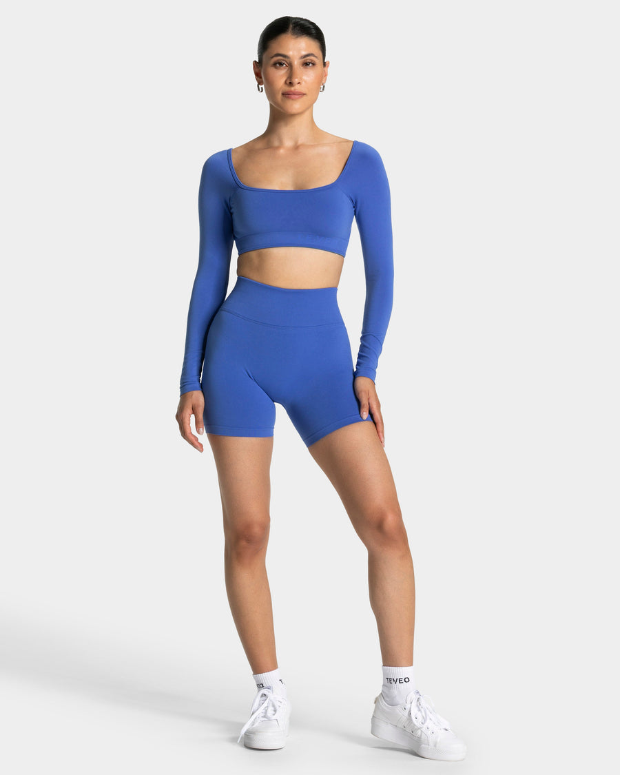 Short Sculpt scrunch Femme « bleu roi »