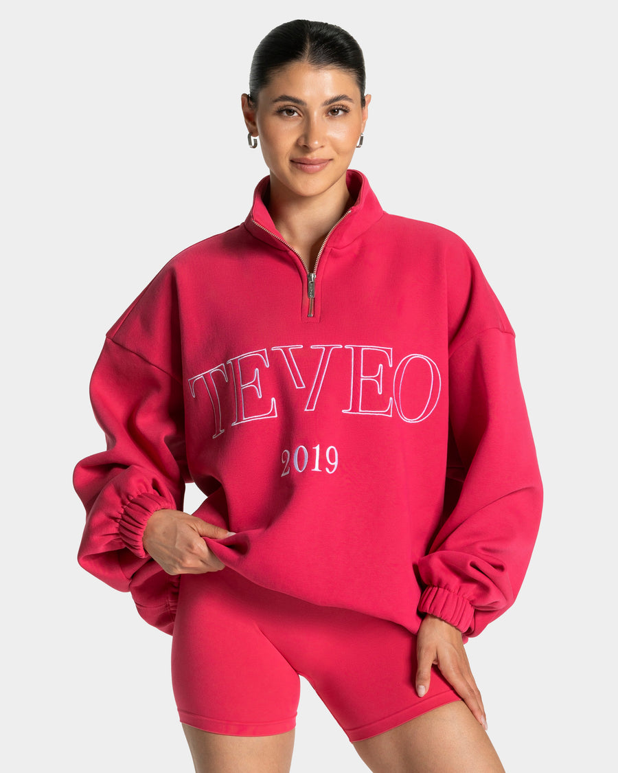 Sweat-shirt demi-zippé Femme « Berry »
