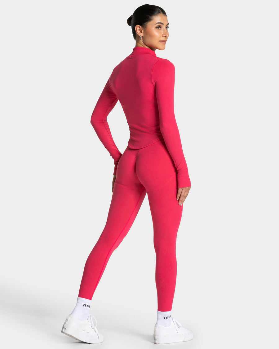 Veste de sport zippée Shaping Femme « berry »
