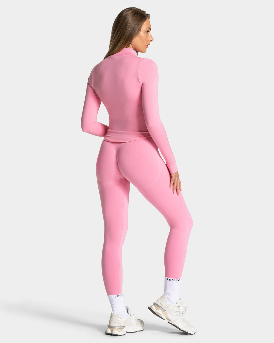 Veste de sport zippée Femme Shaping « rose »