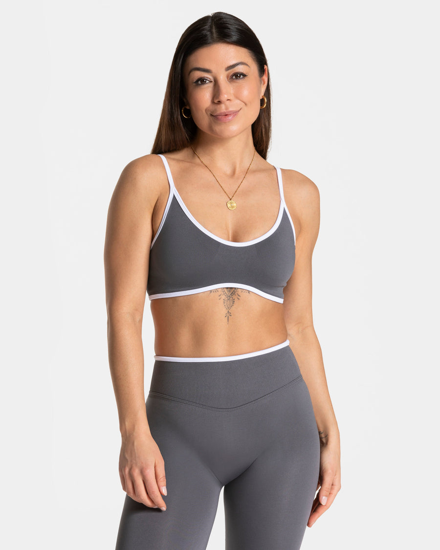 Brassière Contrastline « graphite »