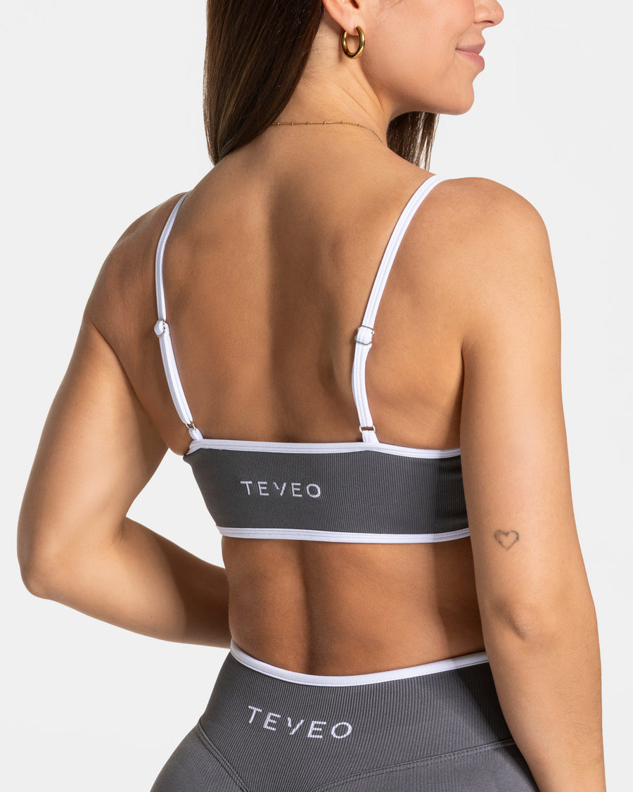 Brassière Contrastline « graphite »