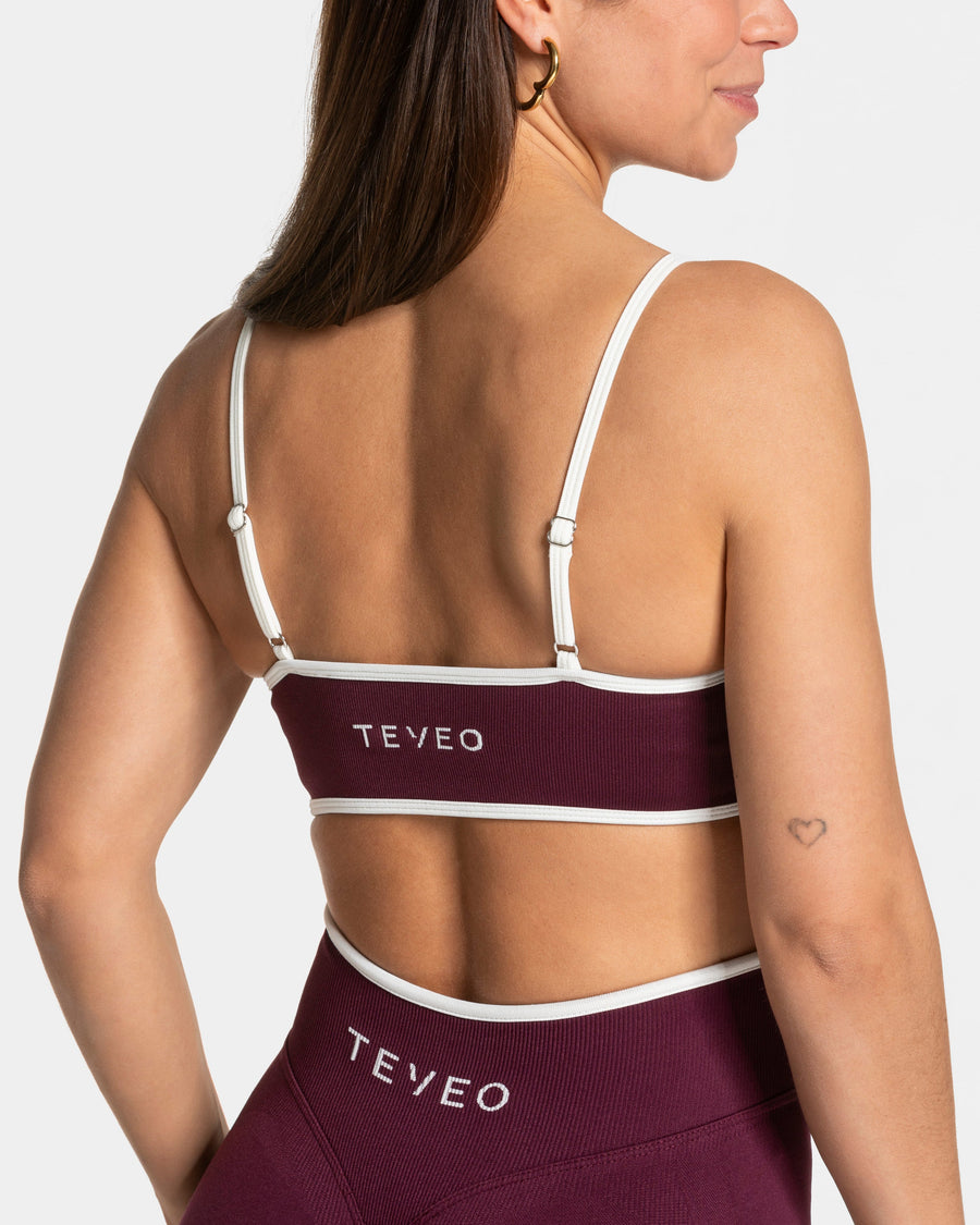 Brassière Contrastline « prune »