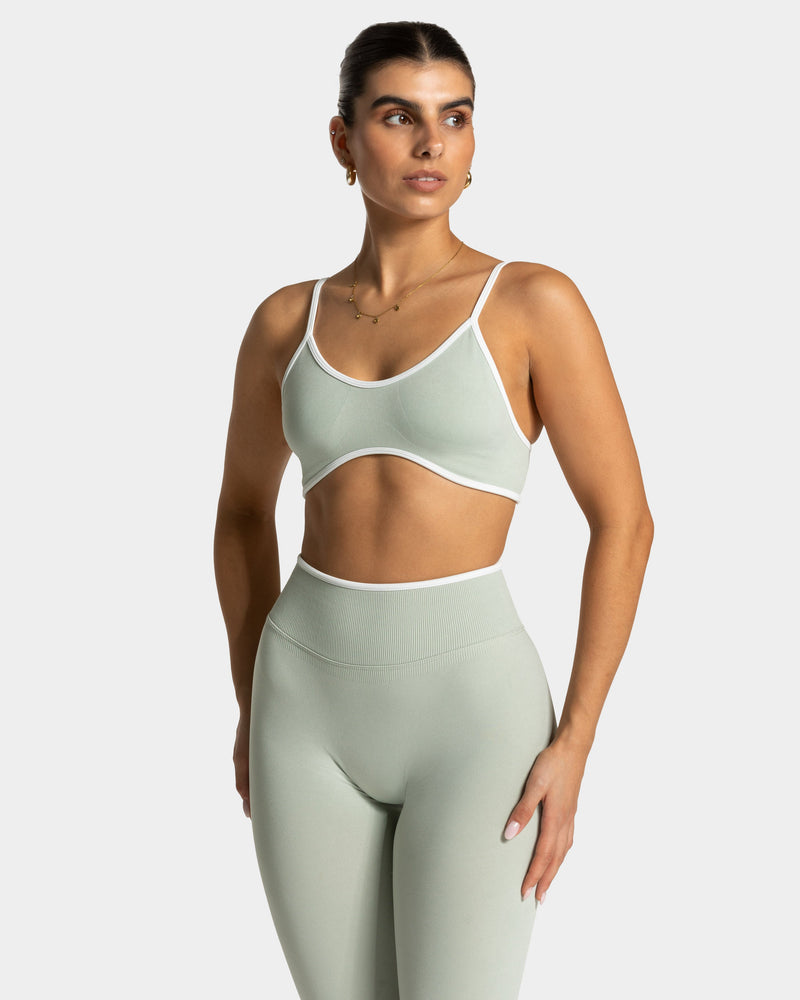 Brassière Contrastline « pistache »