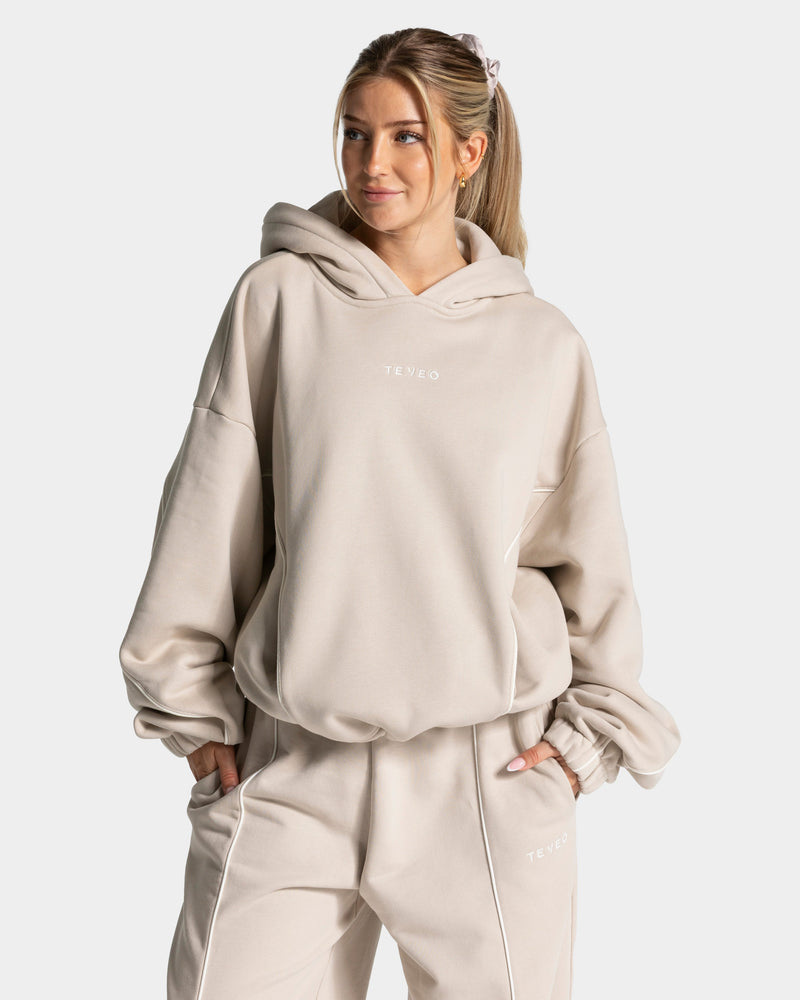 Sweat à capuche Contrastline « Cream »