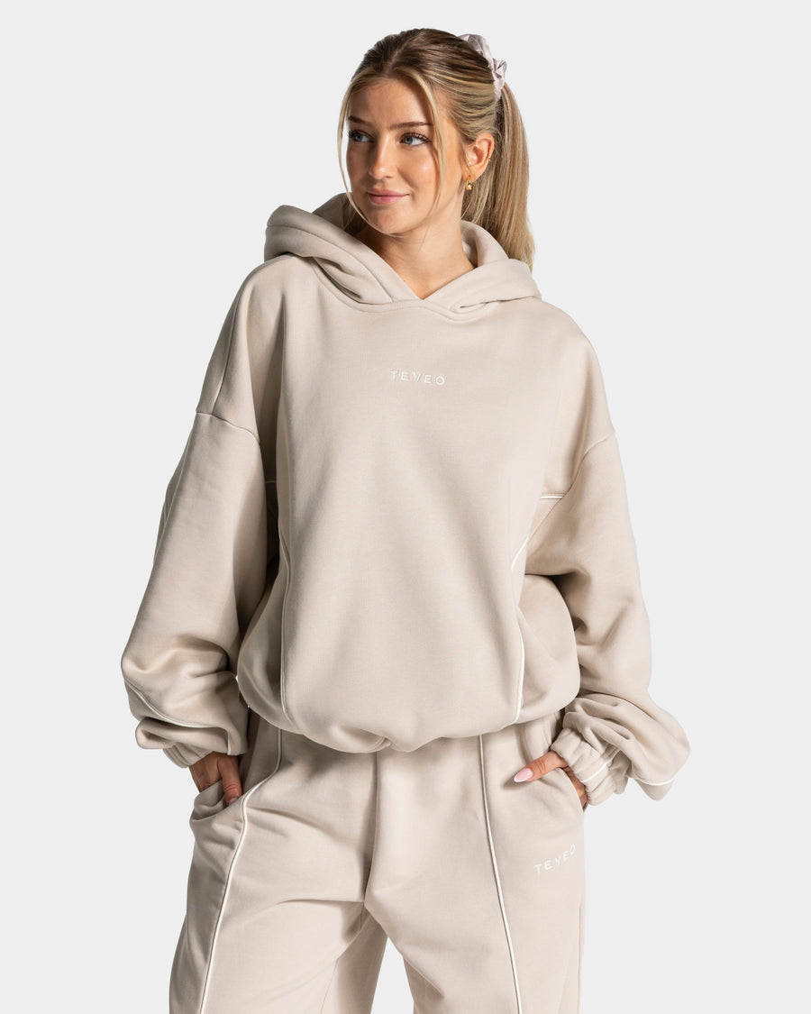 Sweat à capuche Contrastline « Cream »