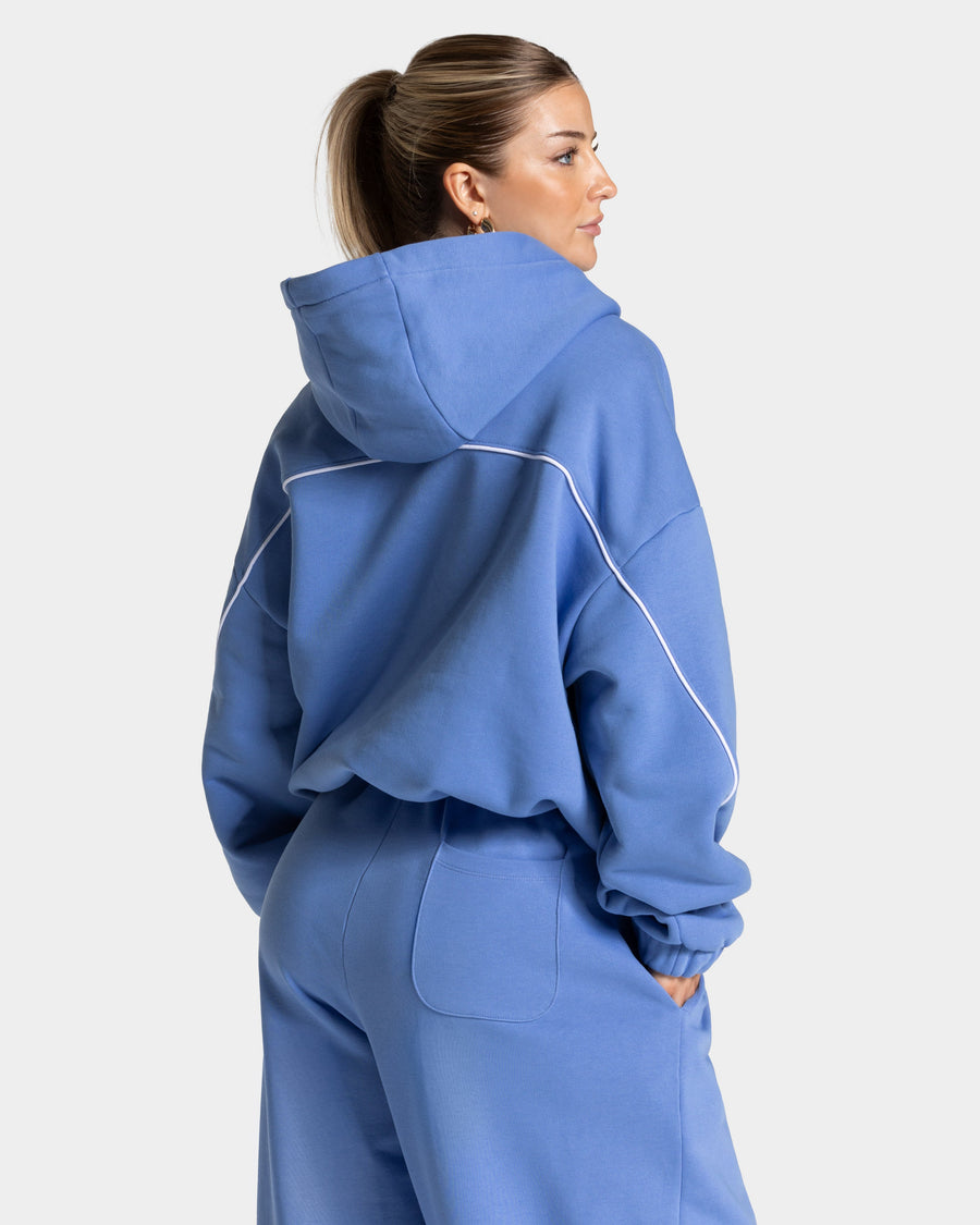 Sweat à capuche Contrastline « azur »