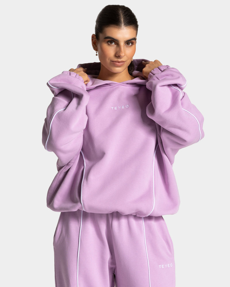 Sweat à capuche Contrastline « orchidée »