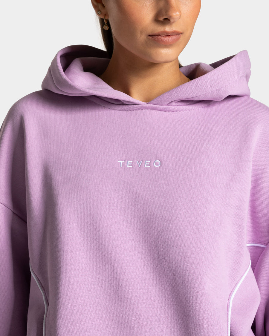 Sweat à capuche Contrastline « orchidée »