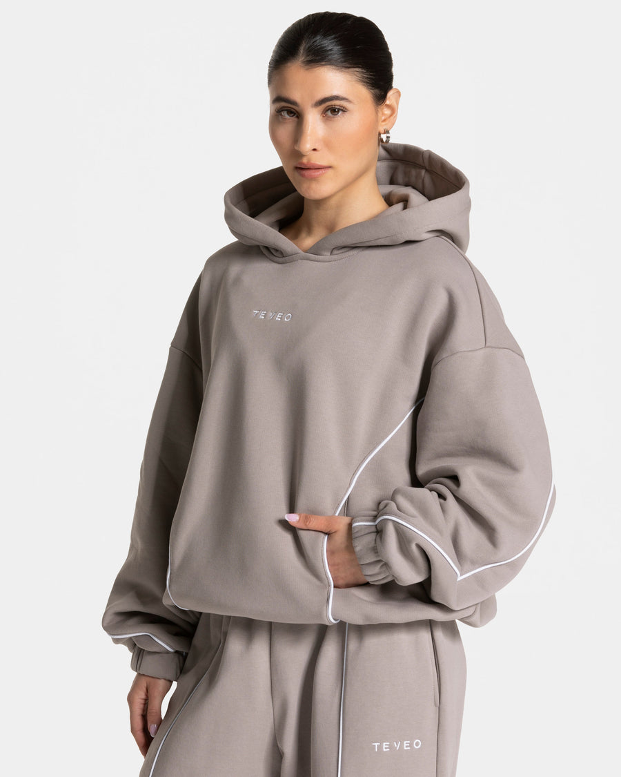 Sweat à capuche Contrastline « stone »