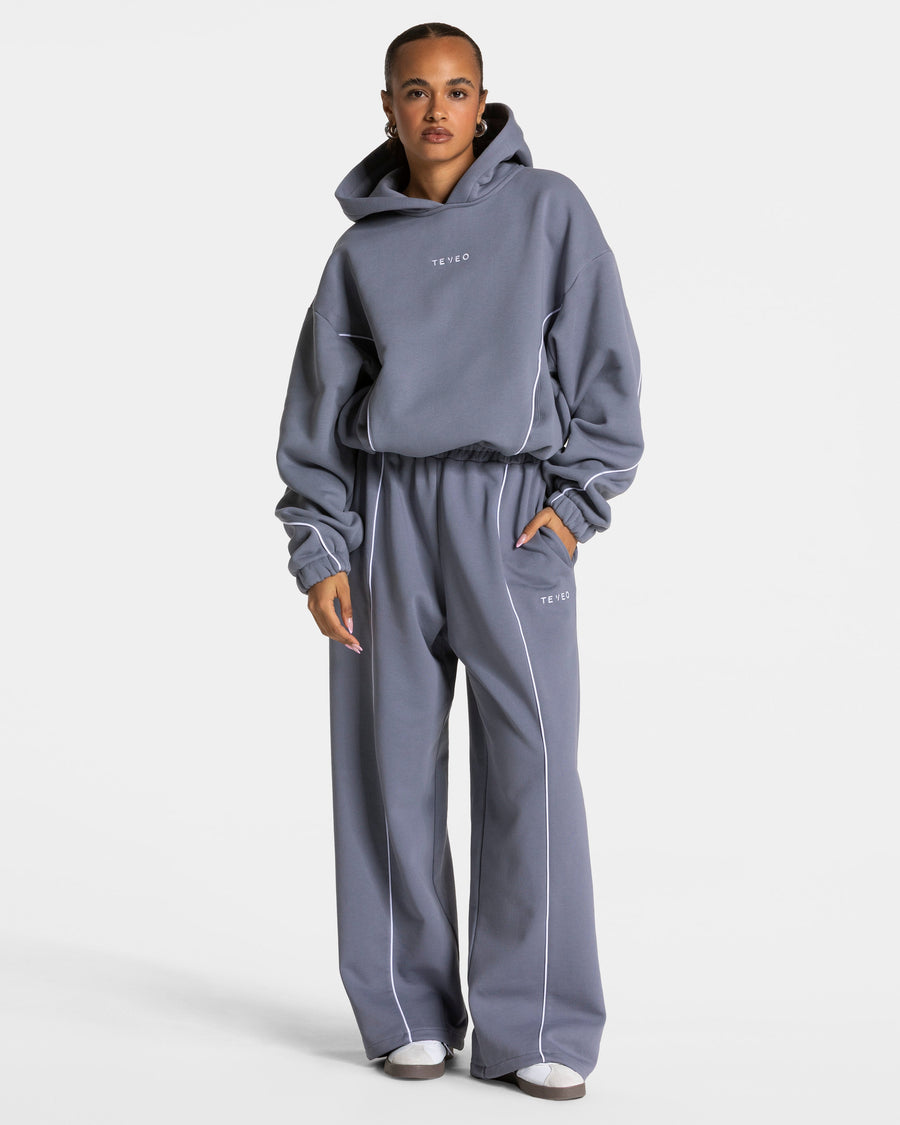 Sweat à capuche Contrastline « argenté »