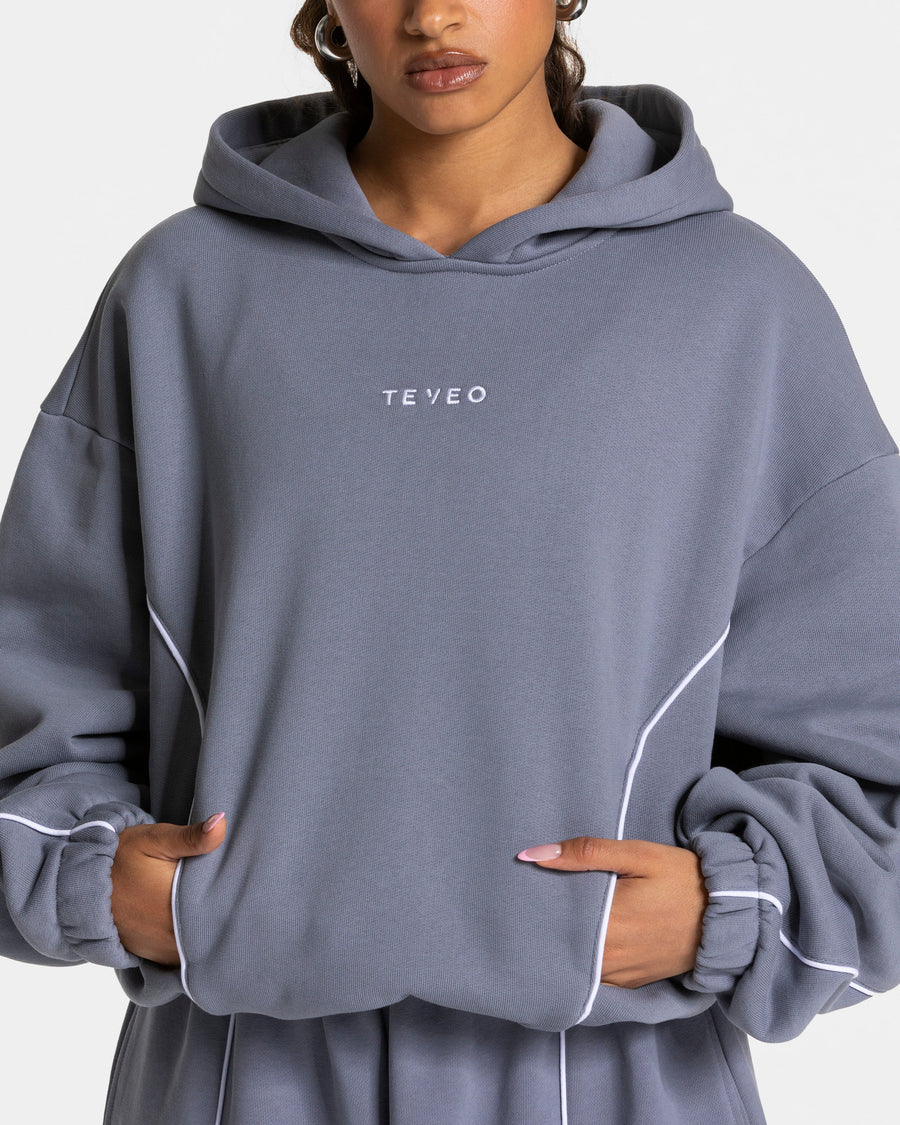 Sweat à capuche Contrastline « argenté »