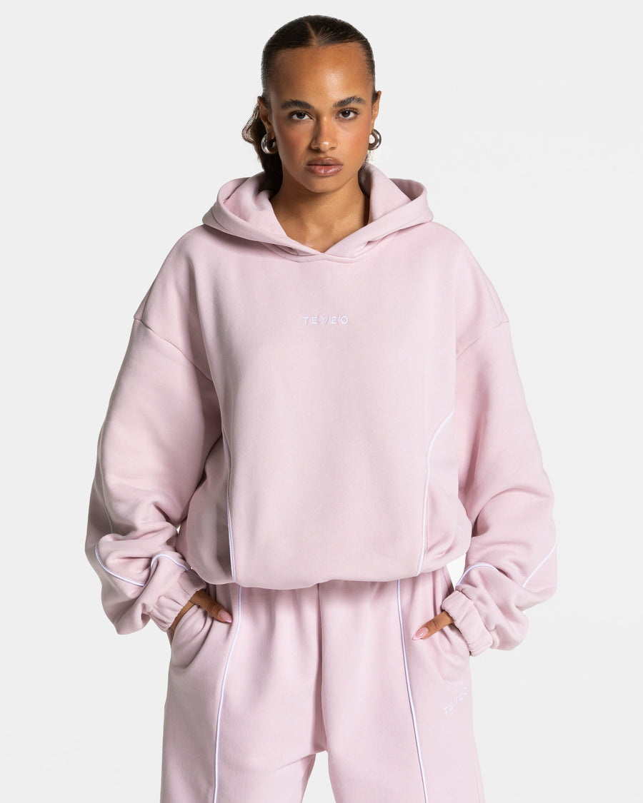 Sweat à capuche Contrastline « rose »