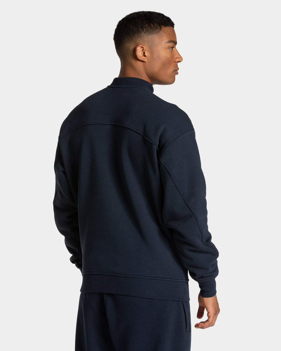 Sweat-shirt zippé Contrastline « Midnight »