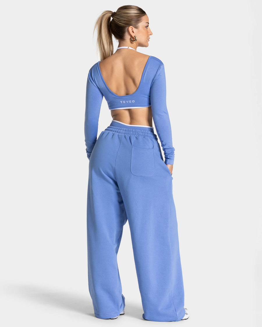 Pantalon de jogging Contrastline Wide Leg « azur »
