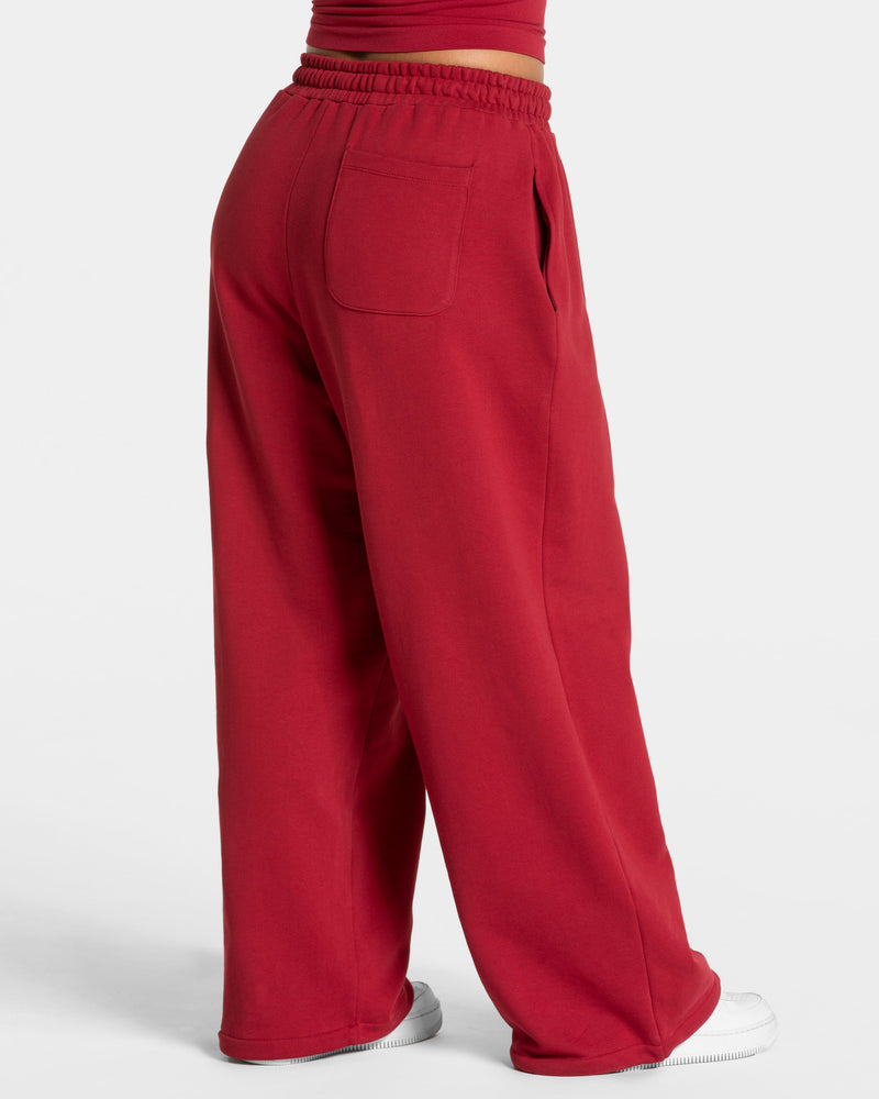 Pantalon de jogging Contrastline Wide Leg « Cherry »