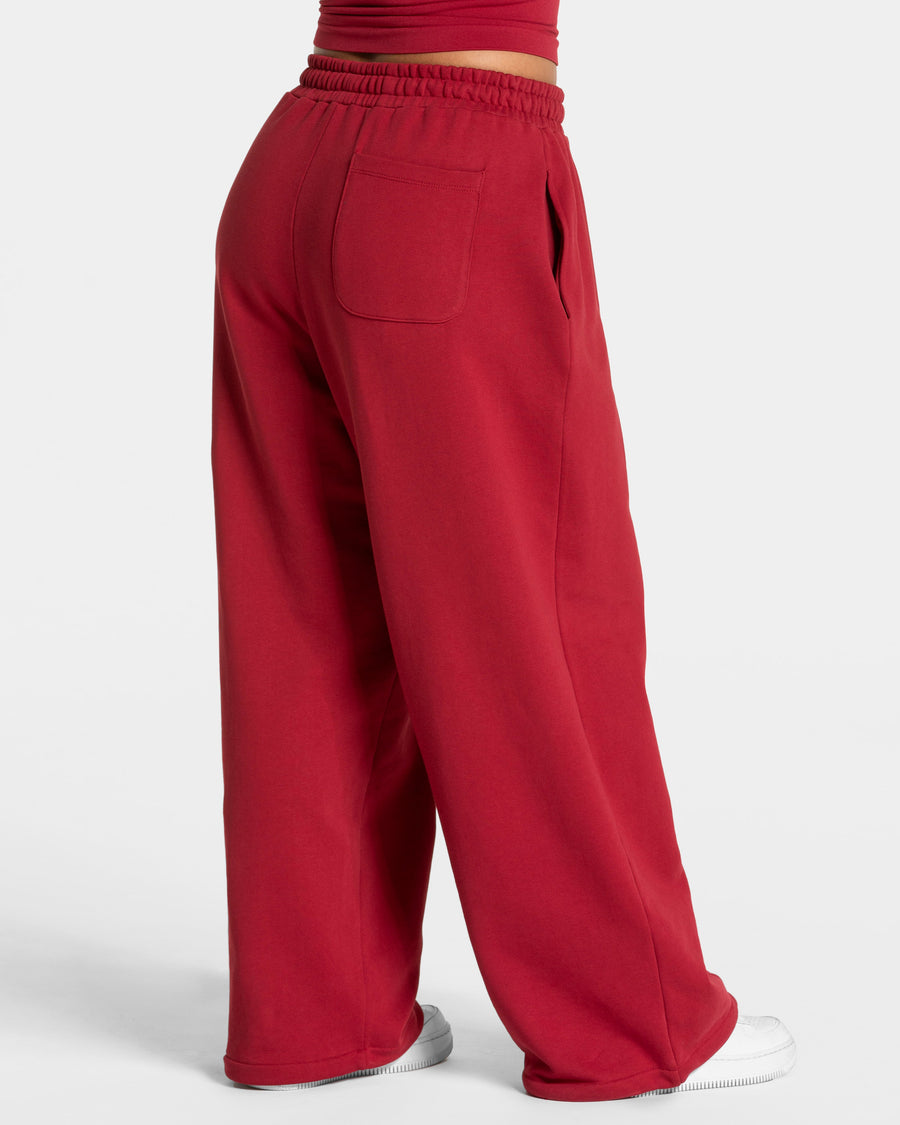 Pantalon de jogging Contrastline Wide Leg « Cherry »