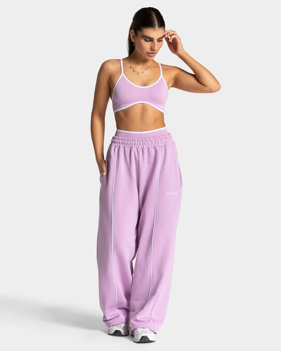 Pantalon de jogging Contrastline Wide Leg « orchidée »