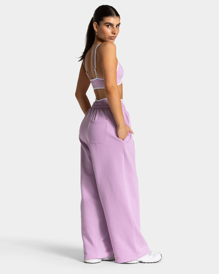 Pantalon de jogging Contrastline Wide Leg « orchidée »