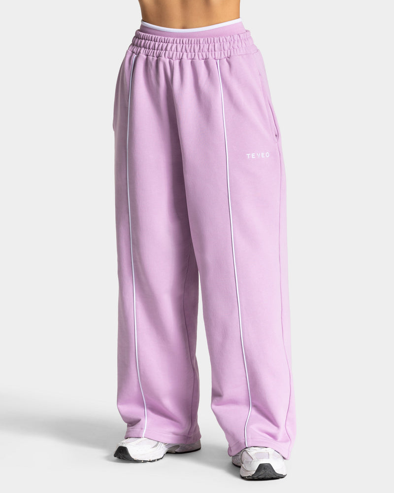 Pantalon de jogging Contrastline Wide Leg « orchidée »