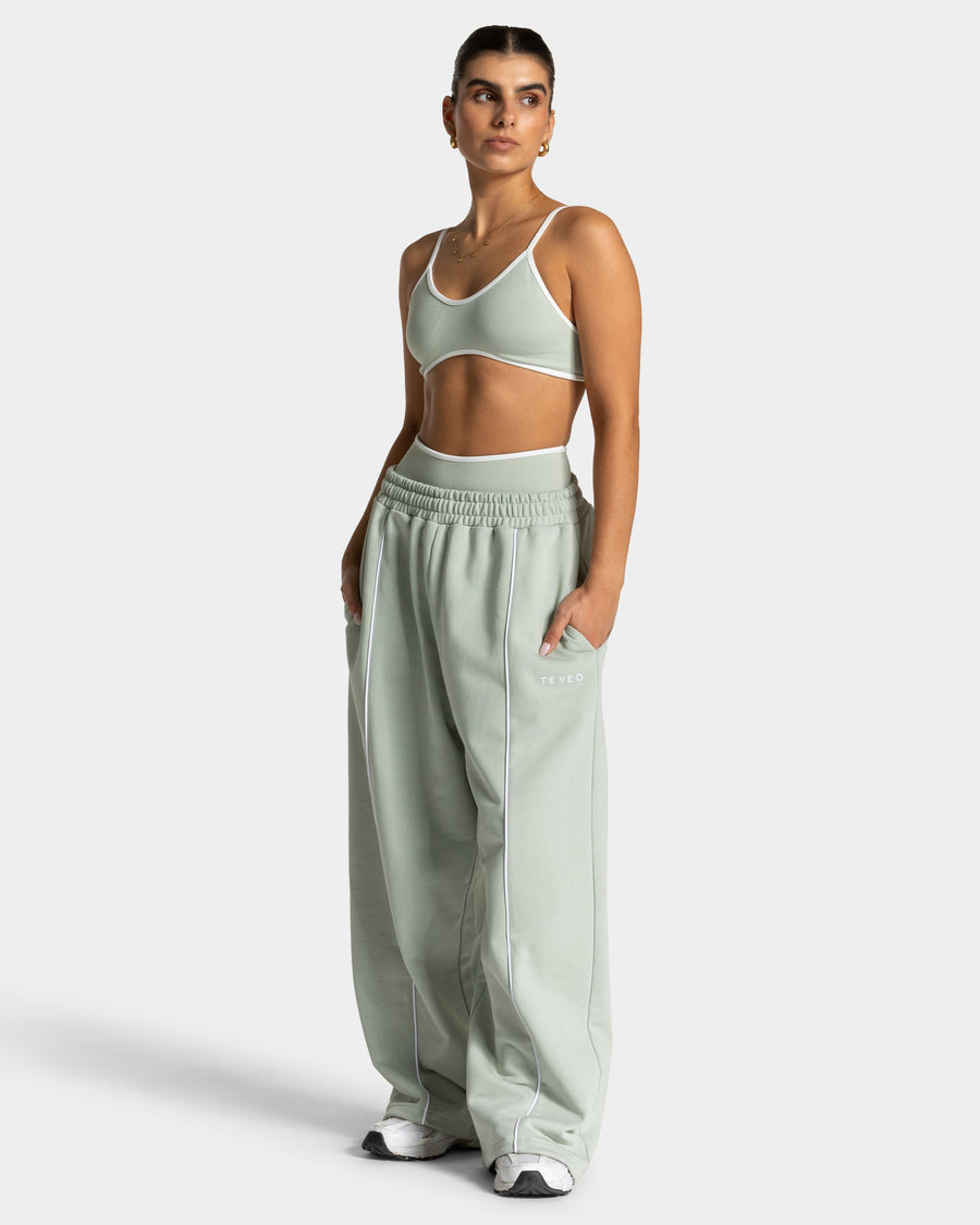 Pantalon de jogging Contrastline Wide Leg « pistache »