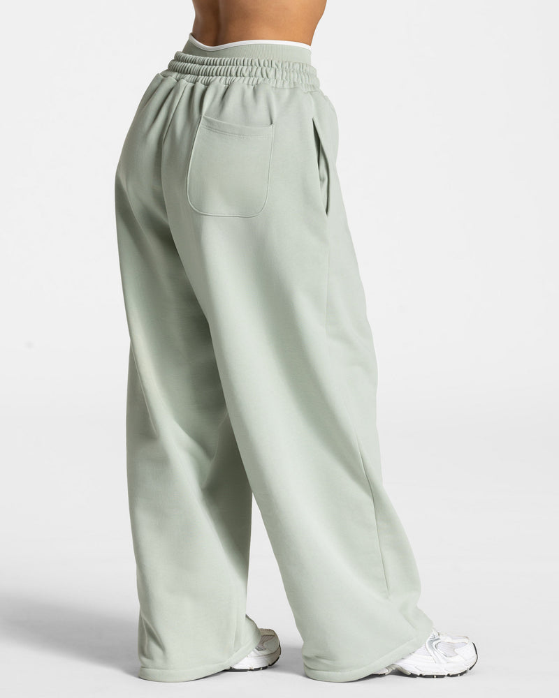 Pantalon de jogging Contrastline Wide Leg « pistache »
