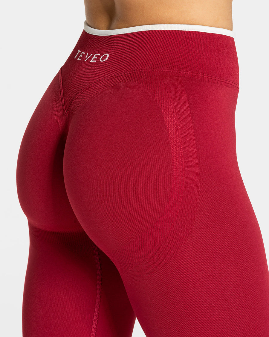 Legging Contrastline Sculpt scrunch « Cherry »