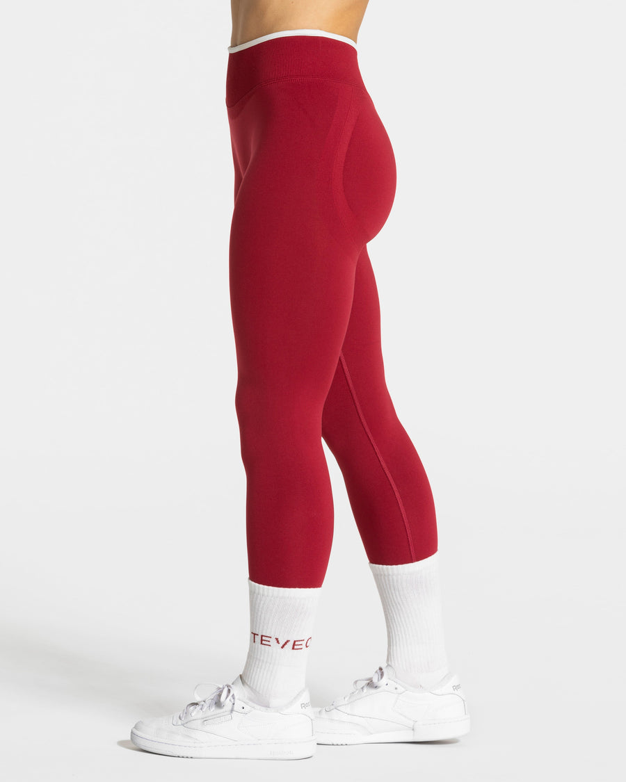 Legging Contrastline Sculpt scrunch « Cherry »
