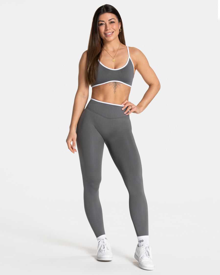 Brassière Contrastline « graphite »