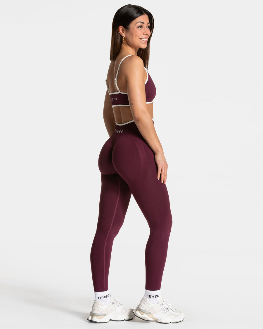 Brassière Contrastline « prune »
