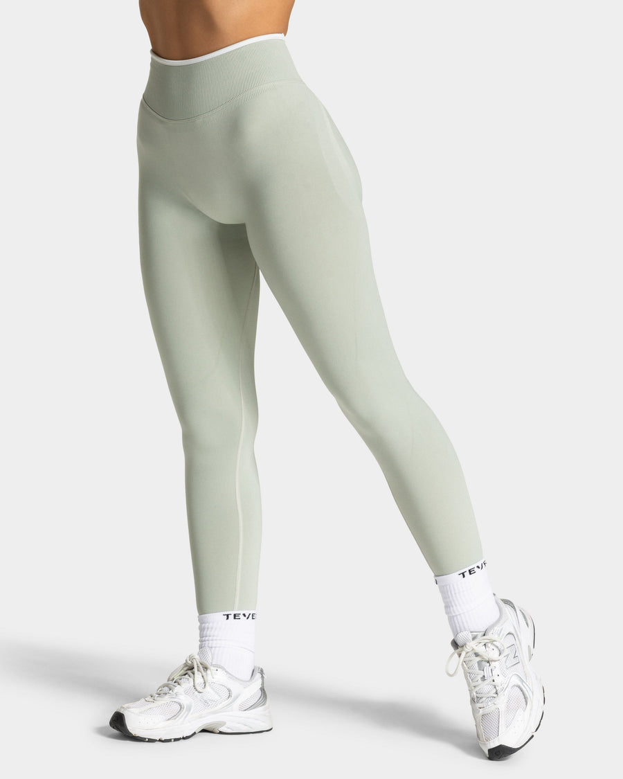 Legging Contrastline Sculpt scrunch « pistache »