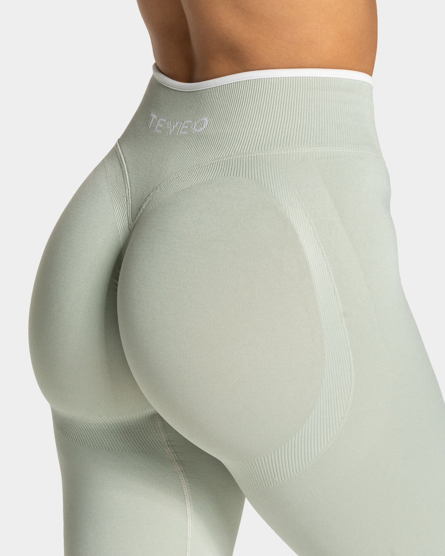 Legging Contrastline Sculpt scrunch « pistache »